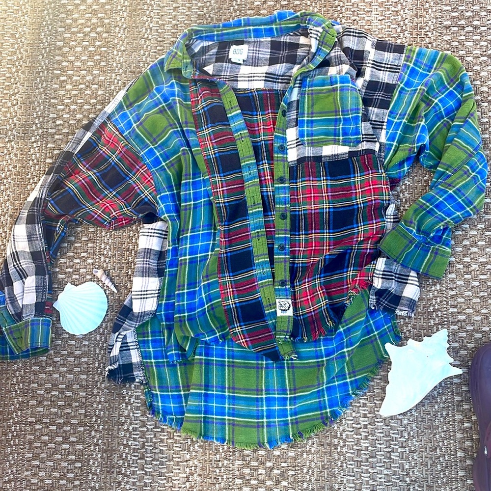 Urban outfitters multi color flannel *rare design